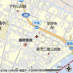 福岡県柳川市大和町中島1060周辺の地図