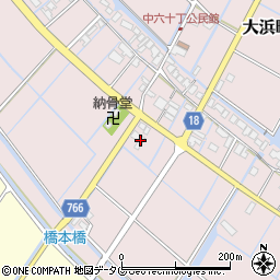 福岡県柳川市大浜町868周辺の地図