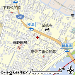 福岡県柳川市大和町中島974周辺の地図