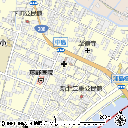 福岡県柳川市大和町中島1061周辺の地図