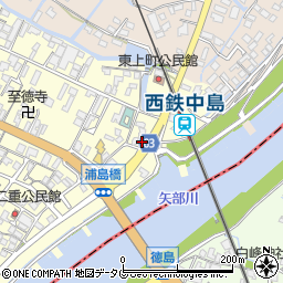 福岡県柳川市大和町中島668周辺の地図