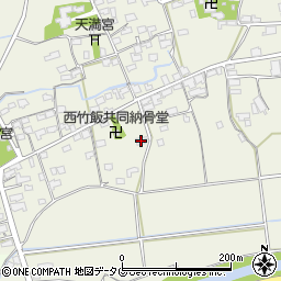 福岡県みやま市高田町竹飯1594周辺の地図