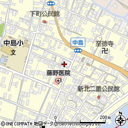 福岡県柳川市大和町中島1034-1周辺の地図