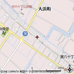 福岡県柳川市大浜町1242周辺の地図
