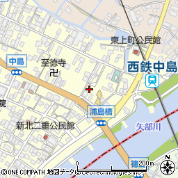 福岡県柳川市大和町中島876周辺の地図