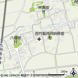 福岡県みやま市高田町竹飯1576周辺の地図