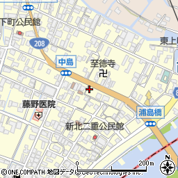 福岡県柳川市大和町中島969周辺の地図