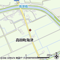 福岡県みやま市高田町海津1132-4周辺の地図