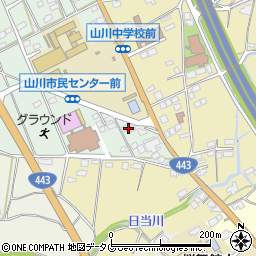 福岡県みやま市山川町尾野1705周辺の地図