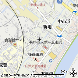 大分県臼杵市市浜周辺の地図