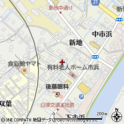 大分県臼杵市市浜周辺の地図