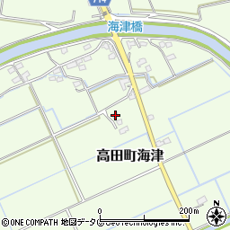 福岡県みやま市高田町海津1144周辺の地図