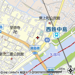 福岡県柳川市大和町中島686周辺の地図