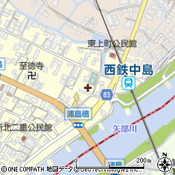 福岡県柳川市大和町中島677周辺の地図