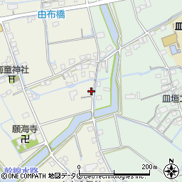 福岡県柳川市大和町皿垣開193周辺の地図