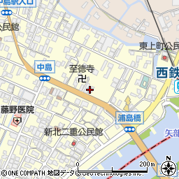 福岡県柳川市大和町中島847周辺の地図