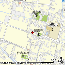 福岡県柳川市大和町中島250周辺の地図