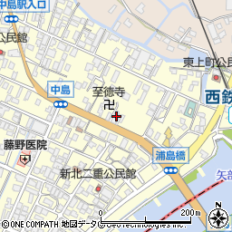 福岡県柳川市大和町中島845周辺の地図