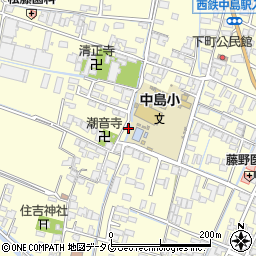 福岡県柳川市大和町中島245周辺の地図