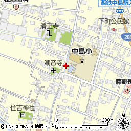 福岡県柳川市大和町中島245-1周辺の地図