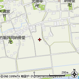 福岡県みやま市高田町竹飯1633周辺の地図