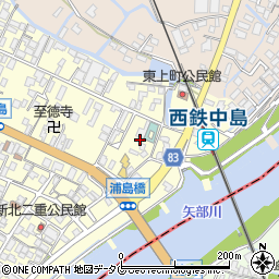 福岡県柳川市大和町中島676周辺の地図