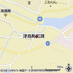 愛媛県宇和島市津島町岩渕甲-1585-1周辺の地図