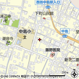 福岡県柳川市大和町中島1036周辺の地図