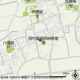 福岡県みやま市高田町竹飯1581周辺の地図