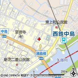 福岡県柳川市大和町中島708周辺の地図