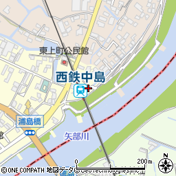 福岡県柳川市大和町中島648周辺の地図