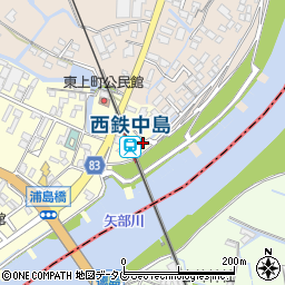 福岡県柳川市大和町中島648周辺の地図