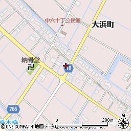 福岡県柳川市大浜町841周辺の地図