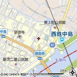 福岡県柳川市大和町中島707周辺の地図