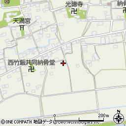 福岡県みやま市高田町竹飯1627周辺の地図