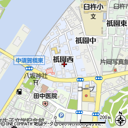 大分県臼杵市祇園西周辺の地図