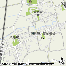 福岡県みやま市高田町竹飯1437周辺の地図