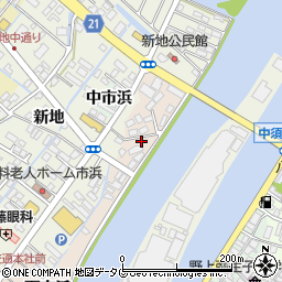 大分県臼杵市下市浜730周辺の地図