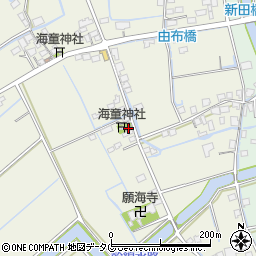 福岡県柳川市大和町皿垣開694周辺の地図