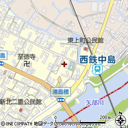 福岡県柳川市大和町中島697-1周辺の地図
