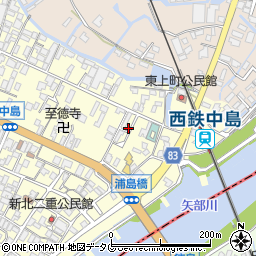 福岡県柳川市大和町中島706周辺の地図
