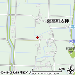 福岡県みやま市瀬高町太神2262周辺の地図
