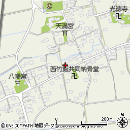 福岡県みやま市高田町竹飯1426周辺の地図