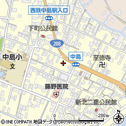 福岡県柳川市大和町中島997周辺の地図