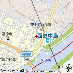 福岡県柳川市大和町中島618周辺の地図