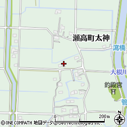 福岡県みやま市瀬高町太神2261周辺の地図