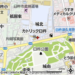大分県臼杵市城北75-80周辺の地図