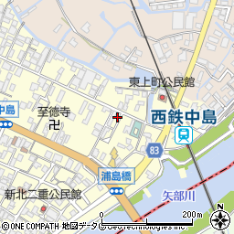 福岡県柳川市大和町中島703周辺の地図