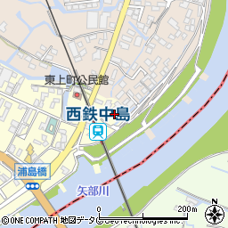 福岡県柳川市大和町中島646周辺の地図