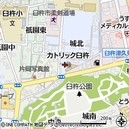 大分県臼杵市城北75周辺の地図
